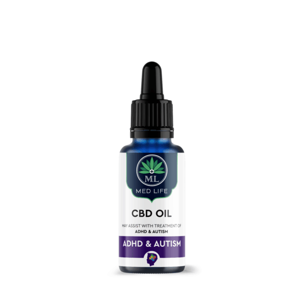 Medlife CBD Oil 600mg ADHD and Autism - 30ml - Image 2