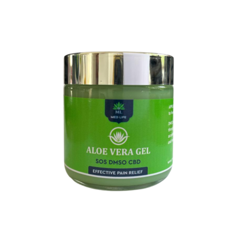 Medlife Aloe Vera Gel jar – SOS DMSO CBD, effective pain relief topical