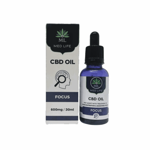 Medlife CBD Oil 600mg Focus - 30ml