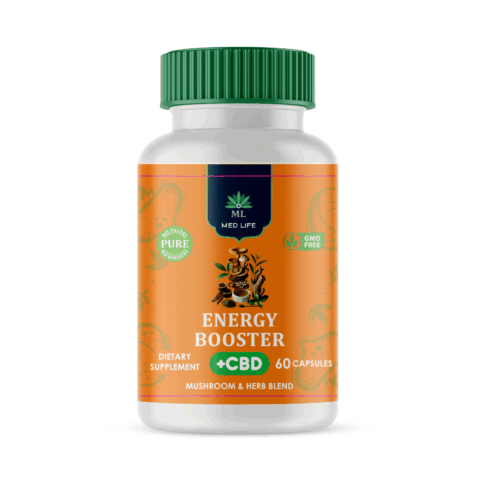 Medlife Energy Booster and CBD - 60 Capsules