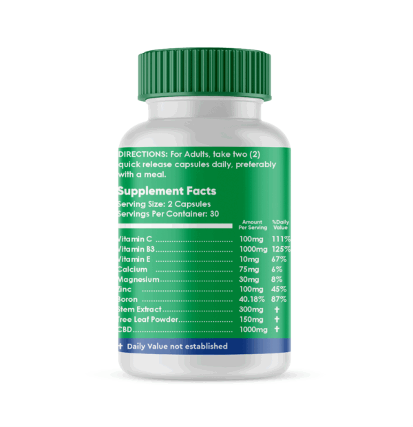 Medlife Joint Support, Bone Health with CBD - 60 Capsules - Image 2