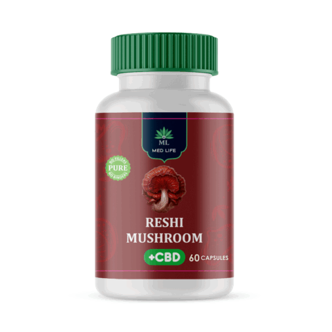 Medlife Reishi and CBD - 60 Capsules