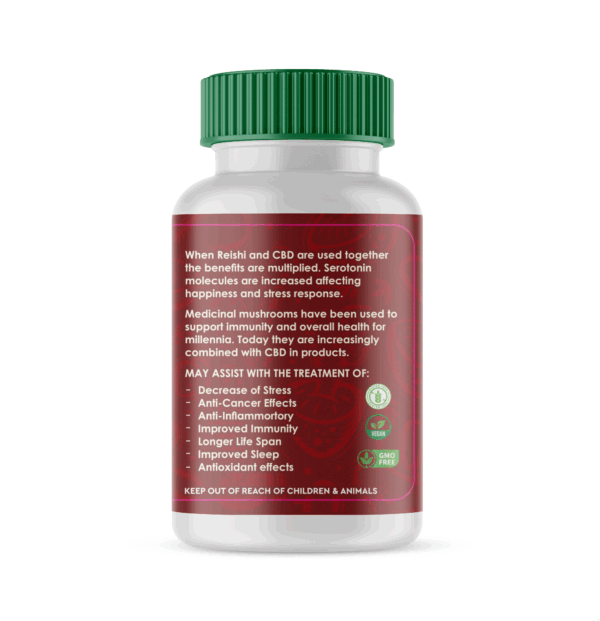 Medlife Reishi and CBD - 60 Capsules - Image 2