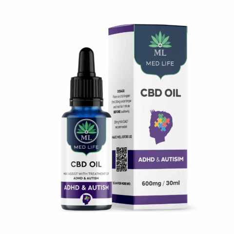 Medlife CBD Oil 600mg ADHD and Autism - 30ml