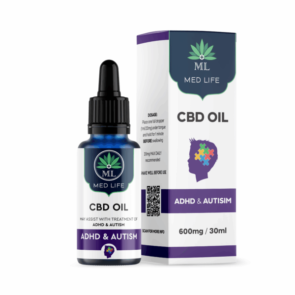 Medlife CBD Oil 600mg ADHD and Autism - 30ml