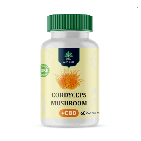 Medlife Cordyceps and CBD 600mg - 60 Capsules