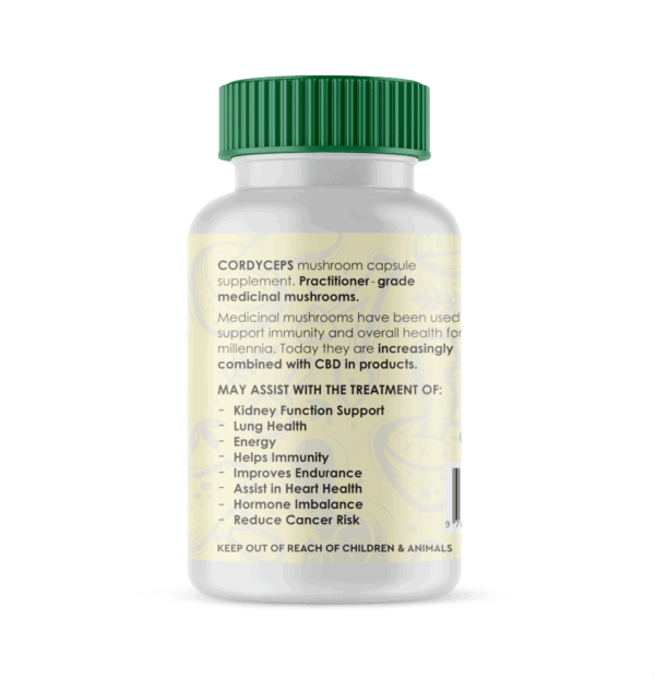 Medlife Cordyceps with CBD 600mg - 60 Capsules - Image 3