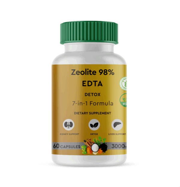 Medlife Zeolite 98% EDTA Detox 3000mg - 60 Capsules