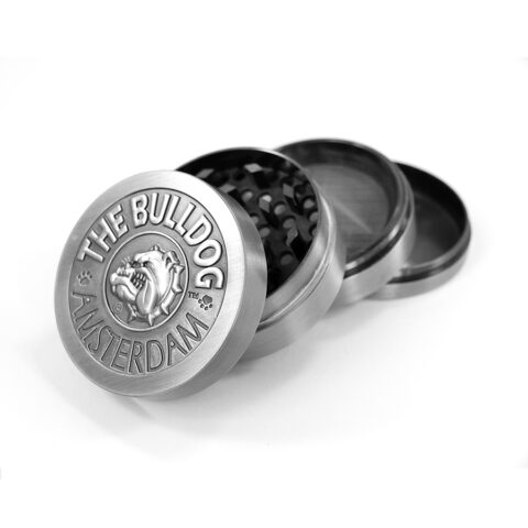 Grinder The Bulldog 4 Pt Metallic Silver