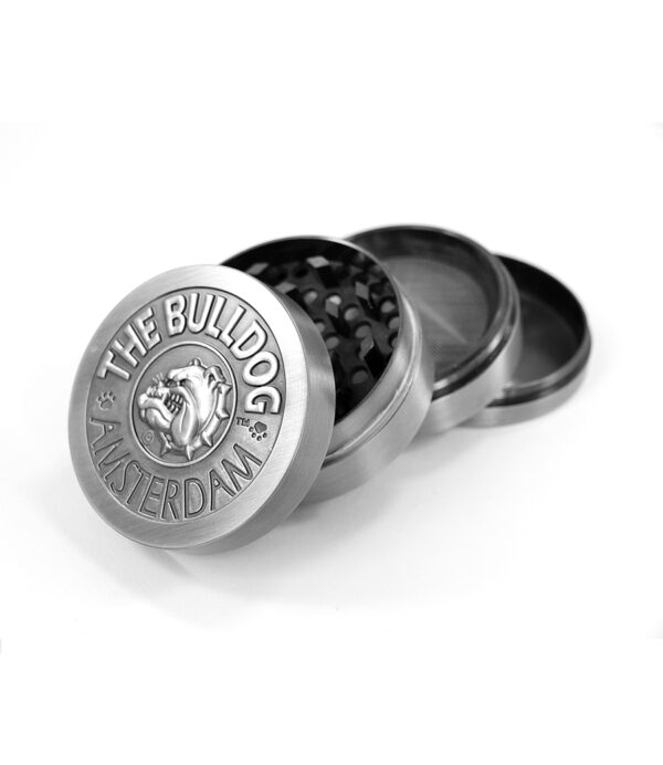 Grinder The Bulldog 4 Pt Metallic Silver