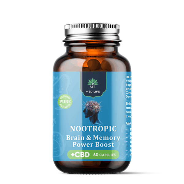 Medlife Nootropic Brain & Memory Power Boost with CBD - Image 4