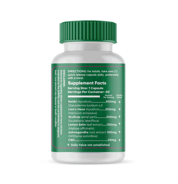 Medlife Serenity Blend with CBD - 30 Capsules - Image 3
