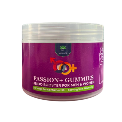 Medlife Passion+ Gummies front label – Libido Booster for Men & Women