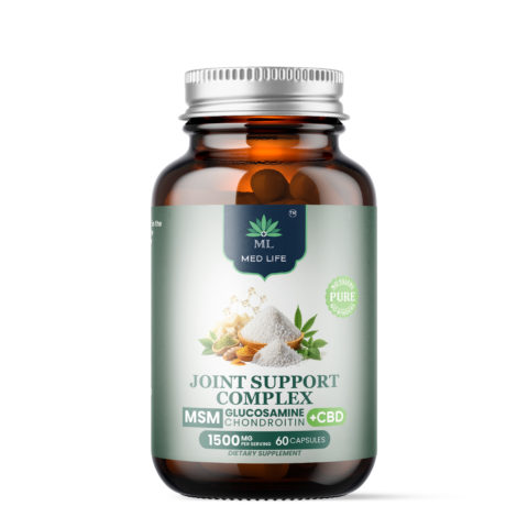Medlife Joint Support Complex MSM glucosamine chondroitin CBD joint support supplement 60 capsules