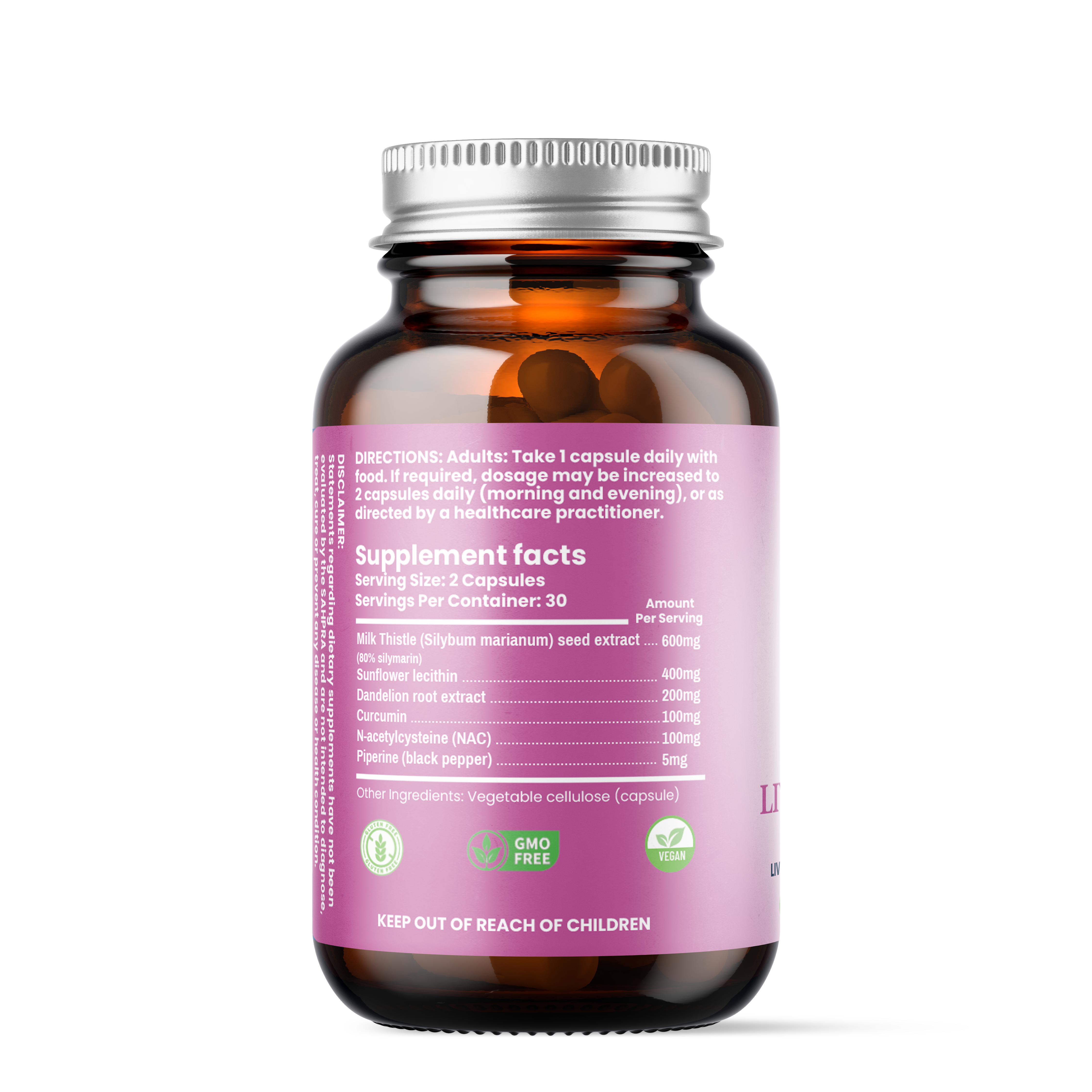 Medlife Liver Cleanse | Milk Thistle 80% Silymarin Liver Support Capsules | 60 Capsules - Image 2